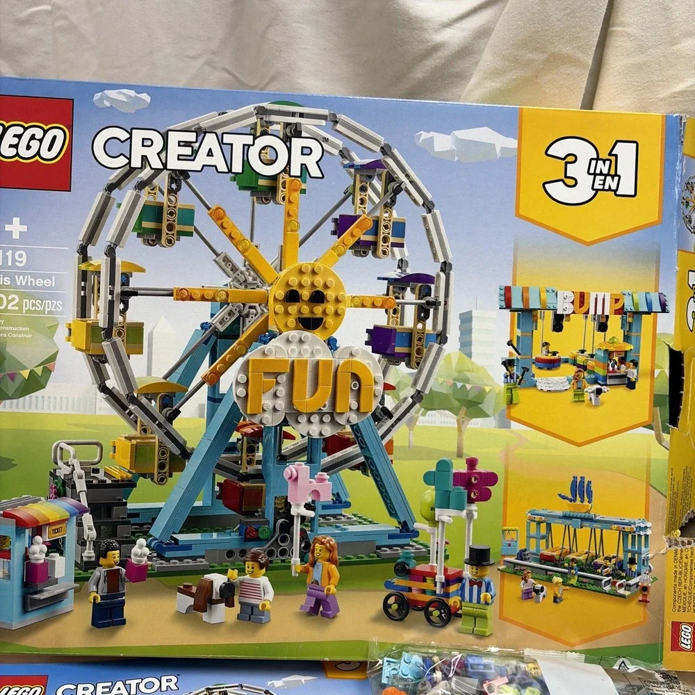 LEGO Creator 3-in-1 31119 Ferris Wheel Set 1002 pcs Ages 9+ Brick Separator New